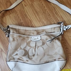 Coach Tan Signature Logo purse with Wallet